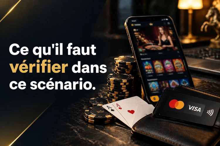 Ce qu'il faut vérifier dans ce scénario