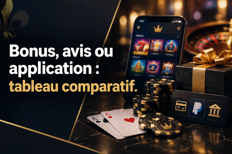 Bonus, avis ou application : tableau comparatif